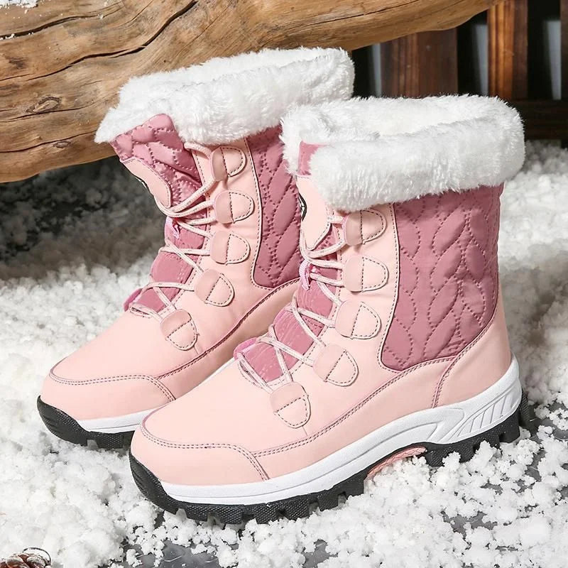 Anti-slip Fur Warm Waterproof Snow Boots