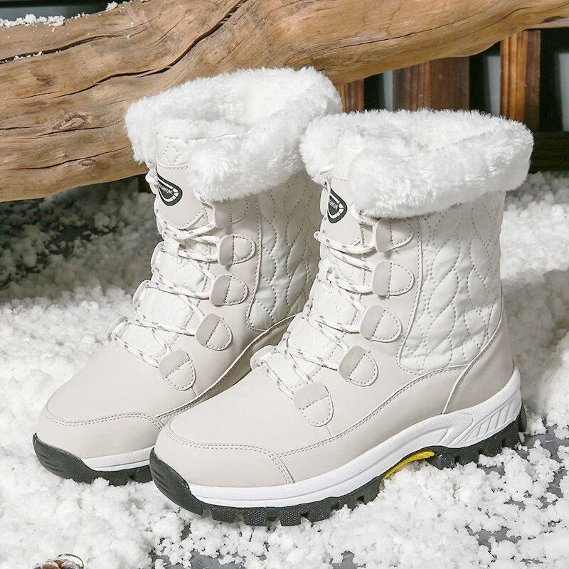 Anti-slip Fur Warm Waterproof Snow Boots