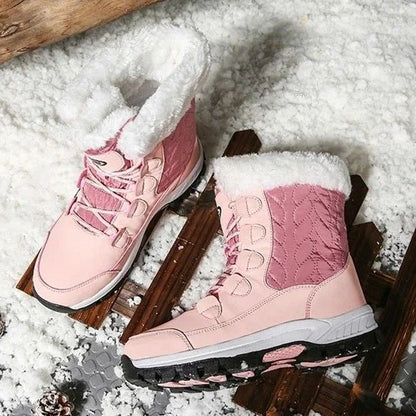 Anti-slip Fur Warm Waterproof Snow Boots