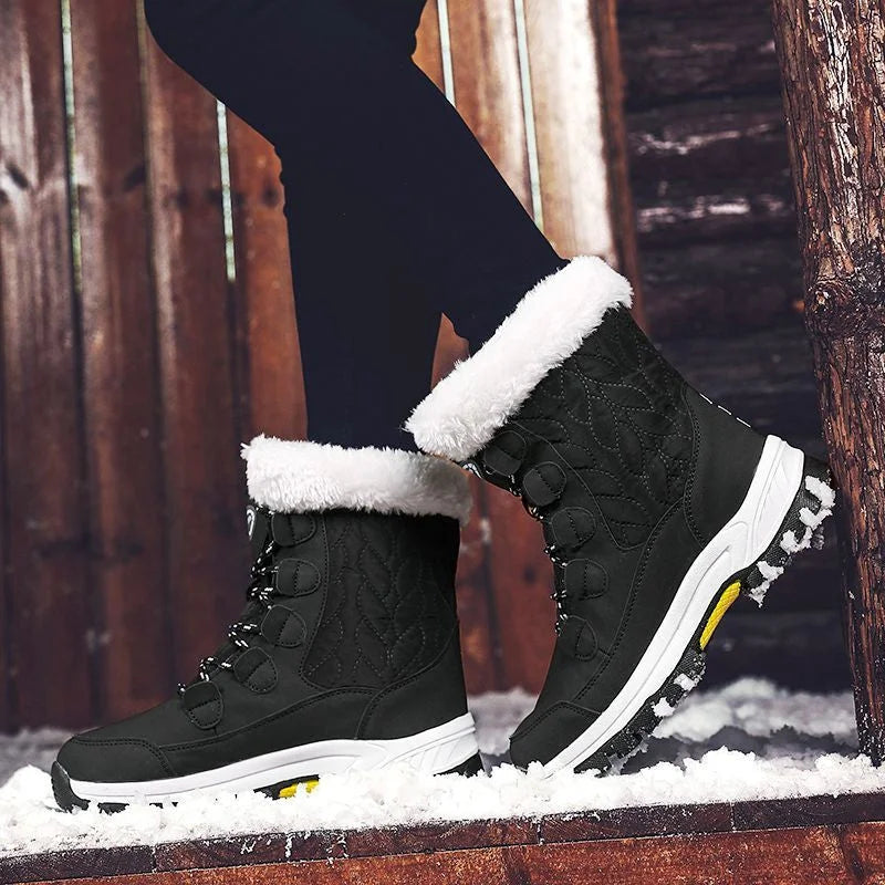 Anti-slip Fur Warm Waterproof Snow Boots