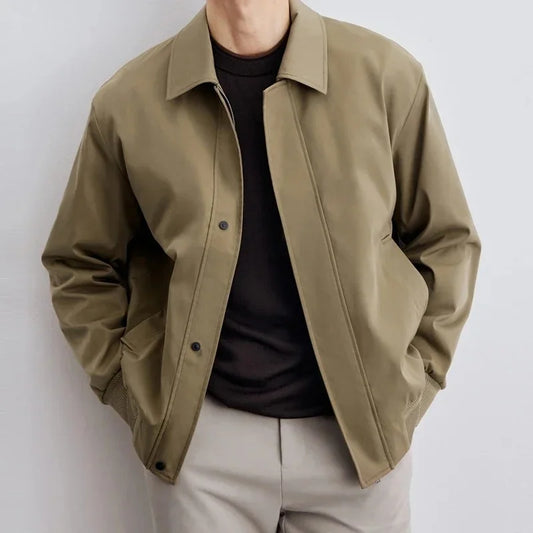 Men’s Korean Fashion Turndown Collar Jacket