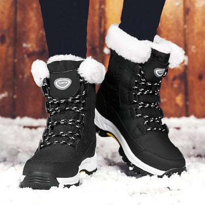 Anti-slip Fur Warm Waterproof Snow Boots